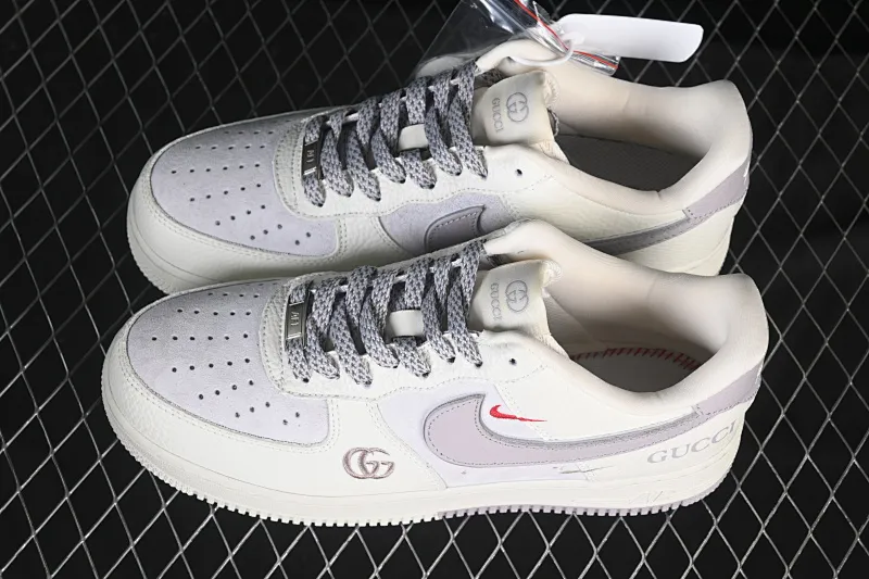 All categories Nk Air Force 1 Air Force series Nk Air Force 1 Low Air Force low-top Nike Air Force 1'07 Low Gucci co-branded white light brown Air Force 1 low-top casual sneakers YF9511-807